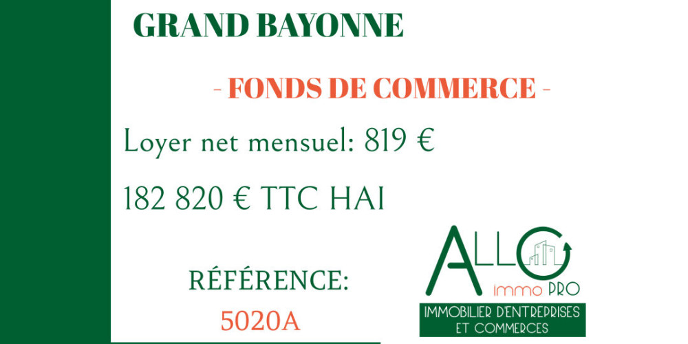 fond de commerce à BAYONNE (64100)